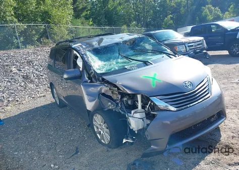 2017 Toyota Sienna Le 7 Passenger из США, поврежденный, VIN 5TDJZ3DC3HS150015